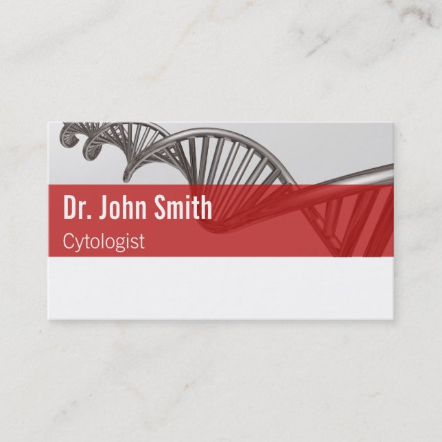 Carte De Visite Réseau ADN de sciences Médicales professionnelles (Devant)