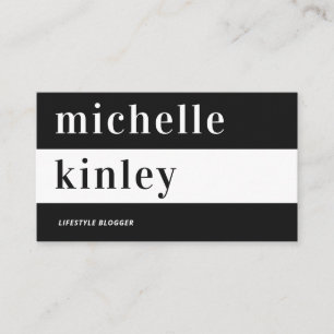 Carte De Visite Réseau professionnel de typographie tendance uniqu