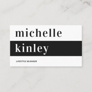 Carte De Visite Réseau professionnel de typographie tendance uniqu
