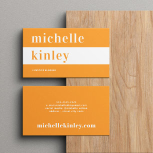 Carte De Visite Réseau professionnel de typographie tendance uniqu