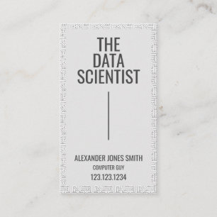 Carte De Visite Réseautage informatique Data Science