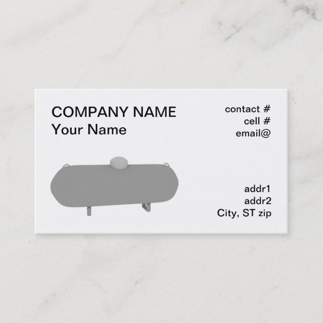 Carte De Visite réservoir de propane (Devant)