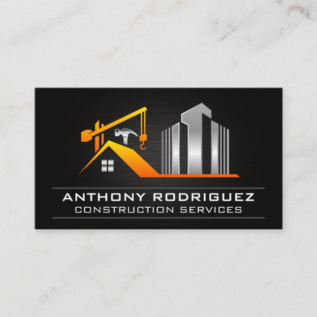 Carte De Visite Résidentiel commercial | Construction (Devant)