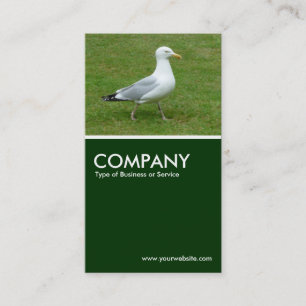 Carte De Visite Résolu Mouette - Vert foncé