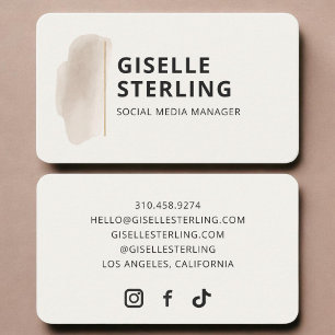 Carte De Visite Responsable des médias sociaux 