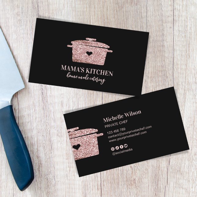 Carte De Visite Restaurant de cuisine personnel professionnel (Créateur téléchargé)