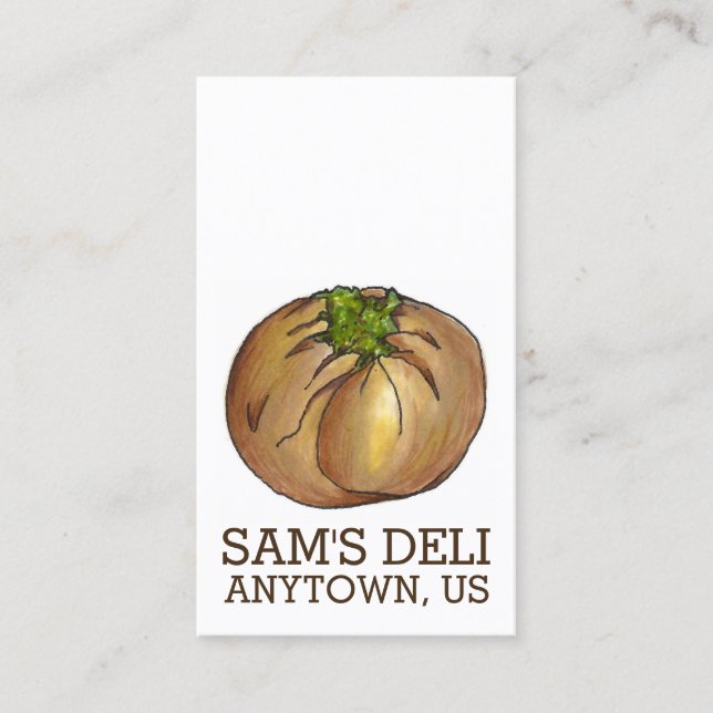 Carte De Visite Restaurant de Cuisine Spinach Knish Jewish Deli (Devant)