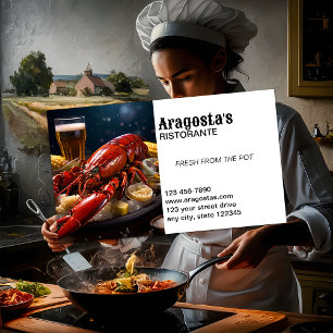 Carte De Visite Restaurant de fruits de mer