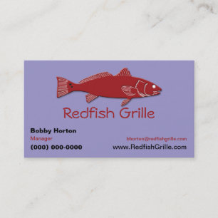 Carte De Visite Restaurant de Fruits de Mer / Grill Fruits de Me