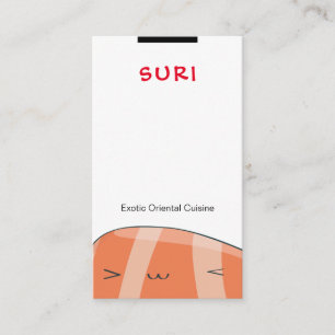 Carte De Visite Restaurant de sushi
