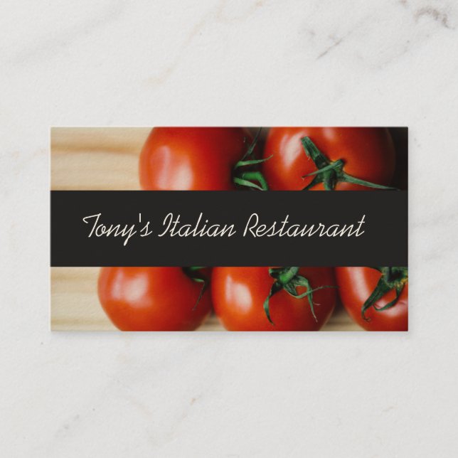 Carte De Visite Restaurant italien moderne (Devant)