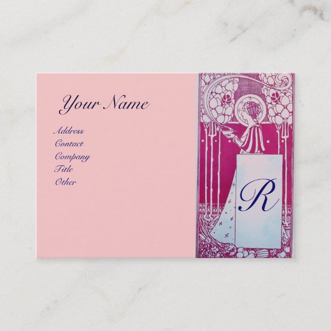 CARTE DE VISITE RESTAURANT MONOGRAM (Devant)