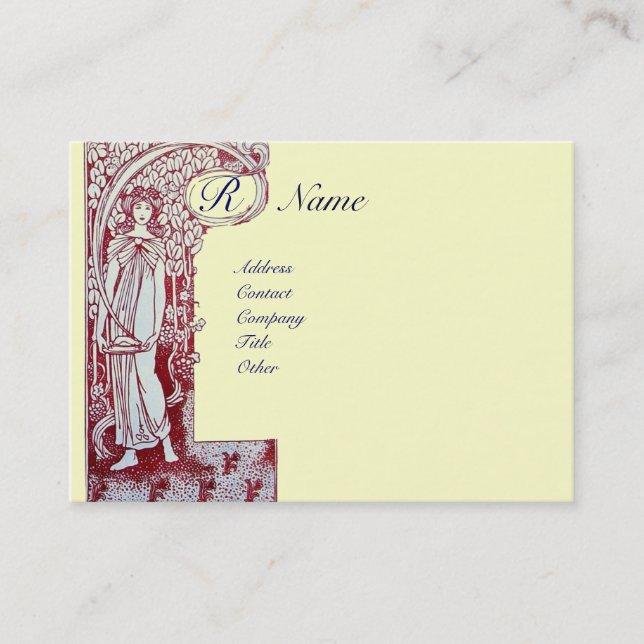 CARTE DE VISITE RESTAURANT MONOGRAMME 2 (Devant)