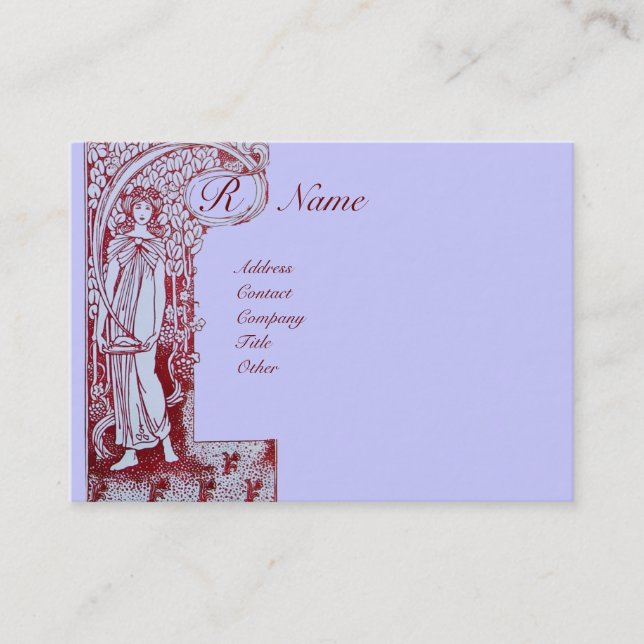 CARTE DE VISITE RESTAURANT MONOGRAMME 2 (Devant)