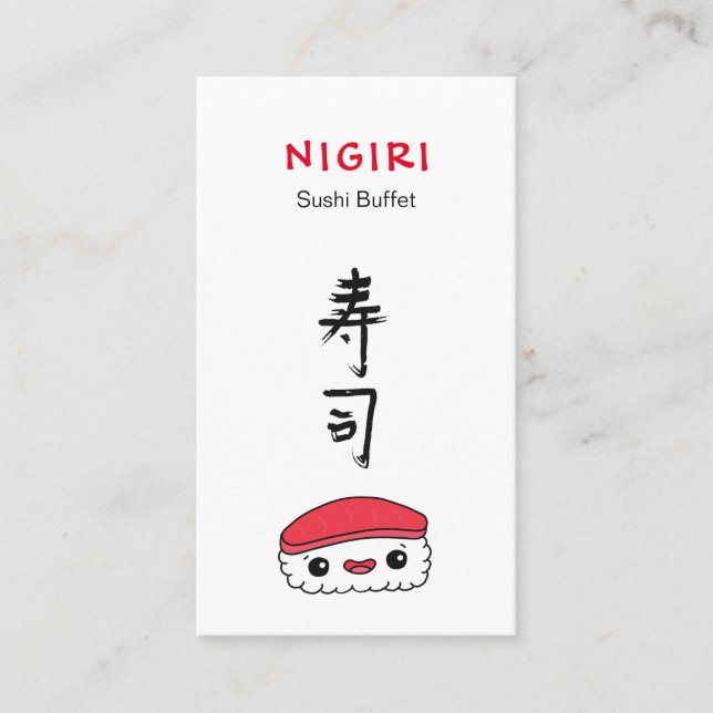 Carte De Visite Restaurant Sushi (Devant)