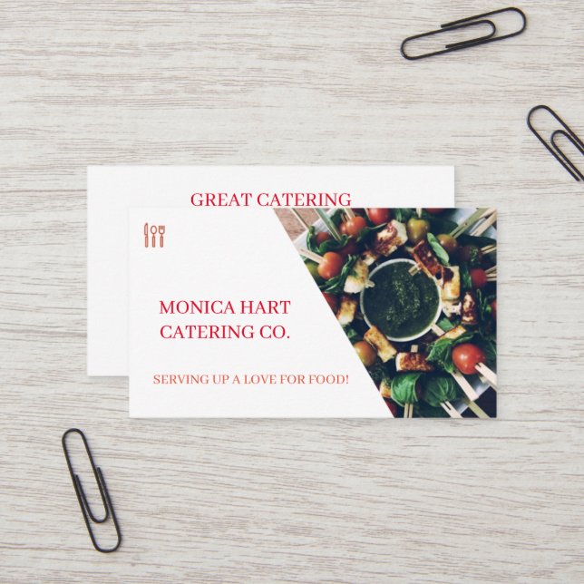 Carte De Visite Restauration (Devant/Arrière en situation)