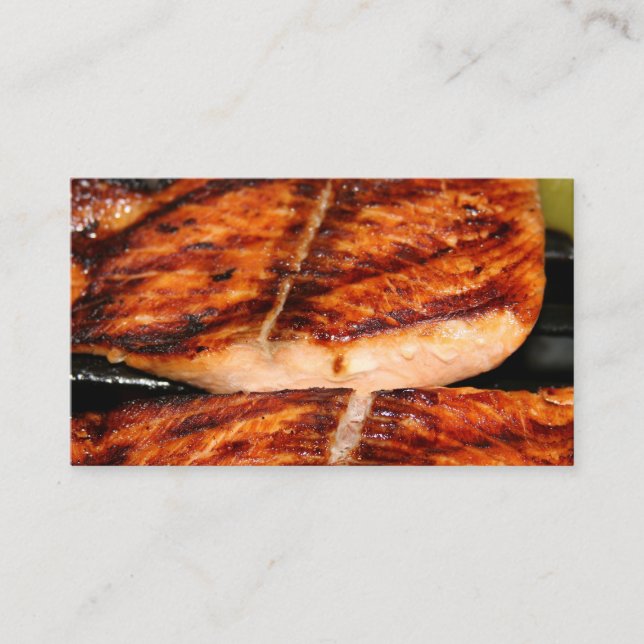 Carte De Visite Restauration grillée barbecue (Devant)