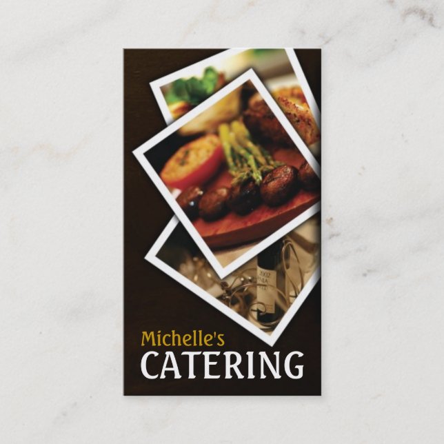 Carte De Visite Restauration, Restauration, Restaurant, Chef, Cart (Devant)