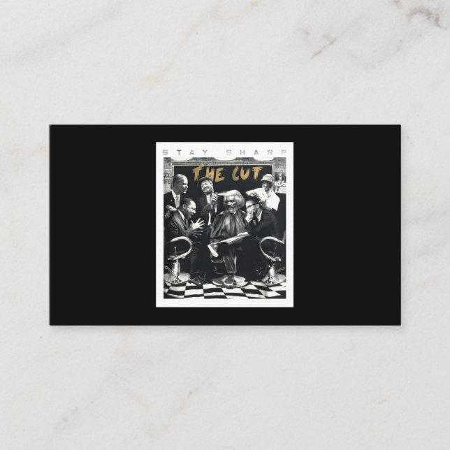 Carte De Visite Restez Sharp The Cut African Pride (Devant)