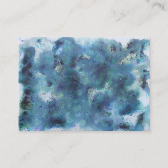 Carte De Visite Résumé bleu (Devant)