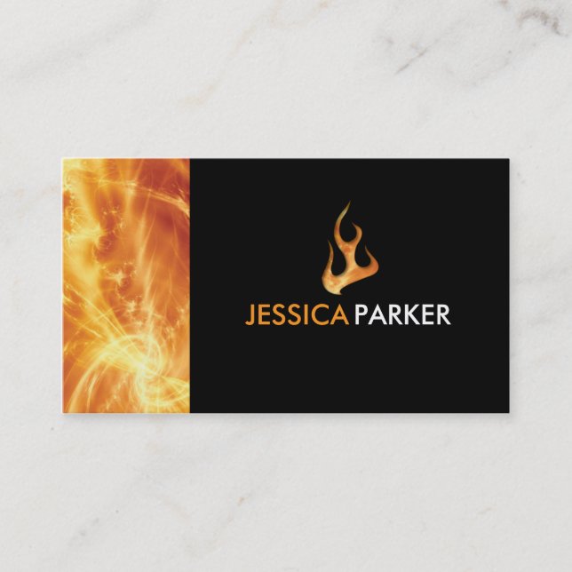 Carte De Visite Résumé - le feu (Devant)