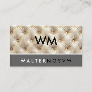Carte De Visite Retourner de lettre   Upholstery Motif de diamant