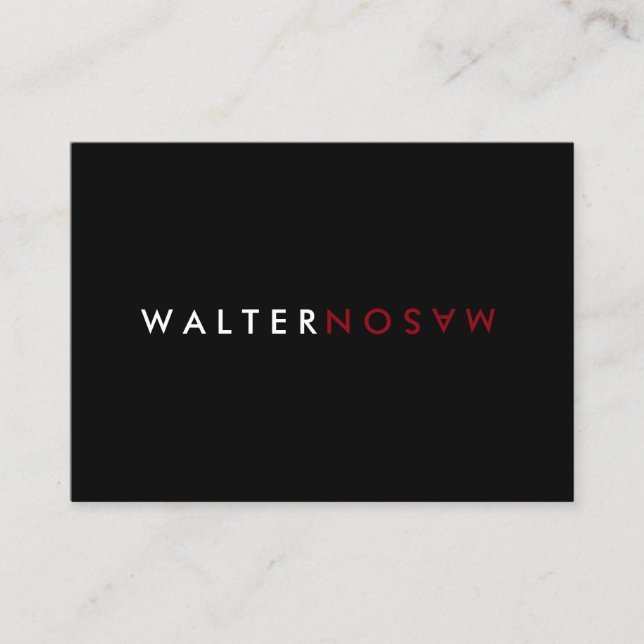 Carte De Visite Retourner lettre (Devant)