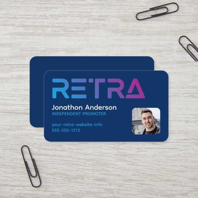 Carte De Visite Retra (Devant/Arrière en situation)