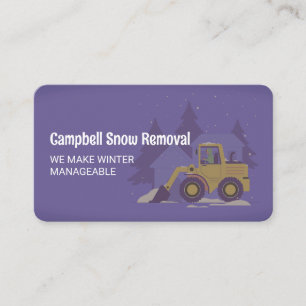 Carte De Visite Retrait de neige