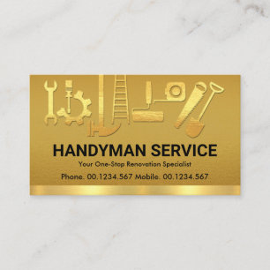 Carte De Visite Retrait des outils de construction pour homme à ma