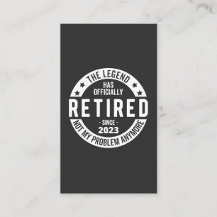Carte De Visite retraité 2023