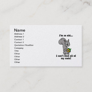 Carte De Visite retraite drôle