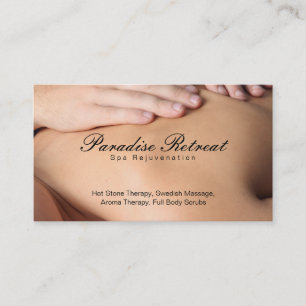 Carte De Visite Retraite spa   Massage