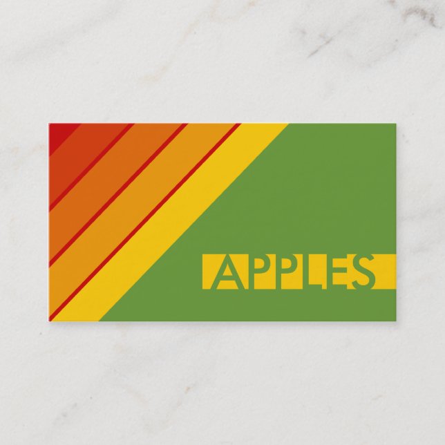 Carte De Visite rétro APPLES (Devant)