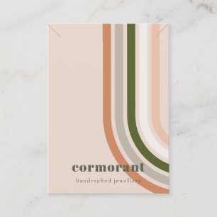 Carte De Visite Retro Arc en arc-en-ciel Bracelet Écran de collier