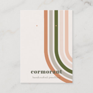 Carte De Visite Retro Arc-en-ciel Désert Écran d'oreille chic