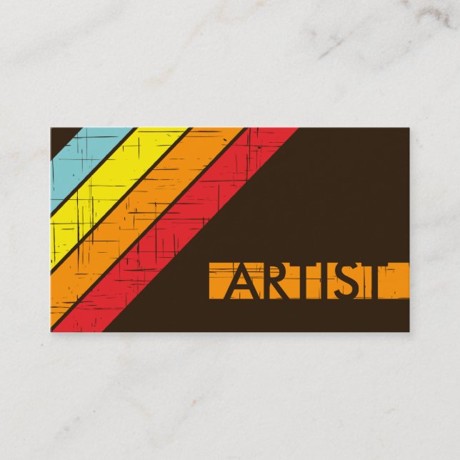 Carte De Visite rétro ARTISTE (Devant)
