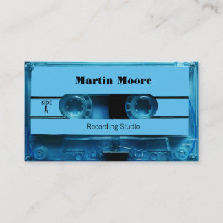 Carte De Visite Rétro couverture audio vintage de cassette de