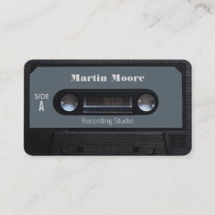 Carte De Visite Rétro couverture audio vintage de cassette de