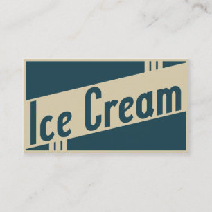 Carte De Visite rétro crème glacée
