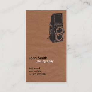 Carte De Visite rétro cru de photographe