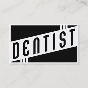 Carte De Visite rétro dentiste