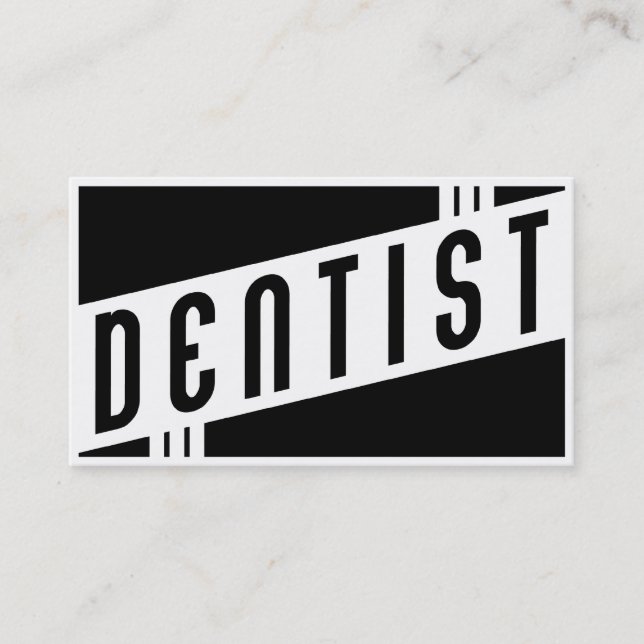 Carte De Visite rétro dentiste (Devant)
