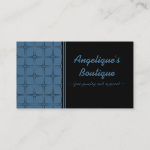 Carte de visite rétro fabuleux, bleu