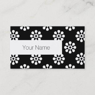 Carte De Visite Rétro Flowers