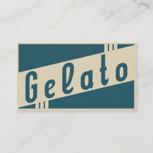 Carte De Visite rétro gelato
