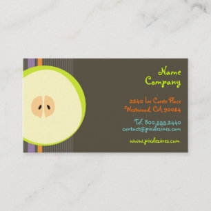 Carte De Visite Retro Green Apple / DO-IT-YOURSELF arrière - plan