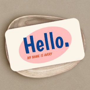 Carte De Visite Retro Hello Social Media Networker