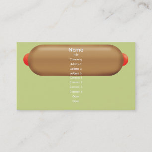 Carte De Visite Rétro hot dog - affaires