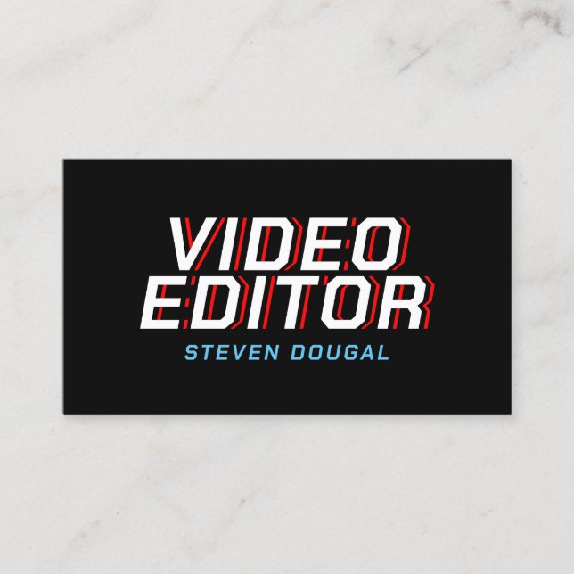 Carte De Visite Rétro minimaliste professionnel (Devant)